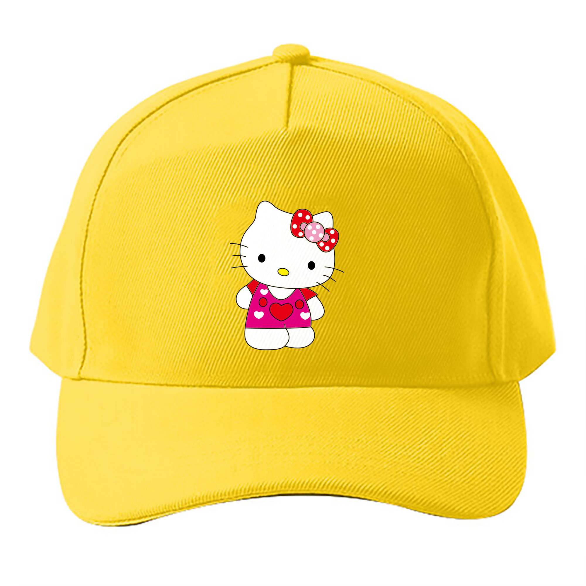 （画像用） Hello Kitty ハローキティ ベースボールキャップ 綿100％ 男女兼用 帽子 スポーツ
